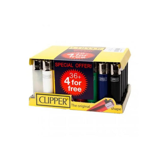 Clipper - Lighter Large Solid Colours - 4 Free - PJW Vapes | Glasgow Vape Wholesaler