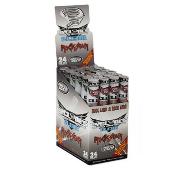 Cyclone Clear Pre Rolled Cones - Rockstar - PJW Vapes | Glasgow Vape Wholesaler