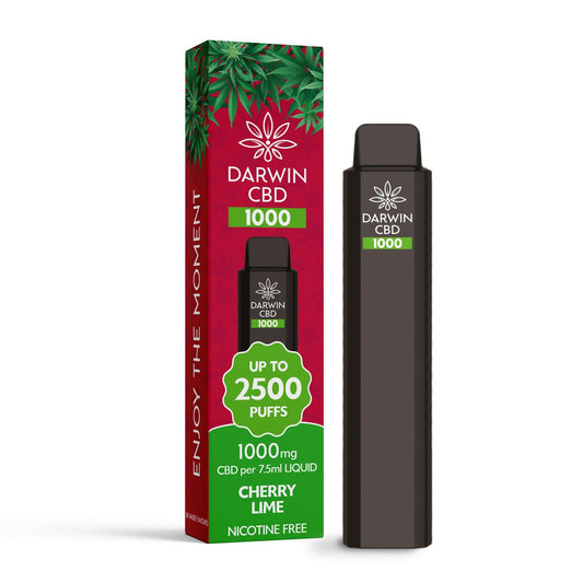 Darwin CBD 1000 - Cherry Lime - PJW Vapes | Glasgow Vape Wholesaler
