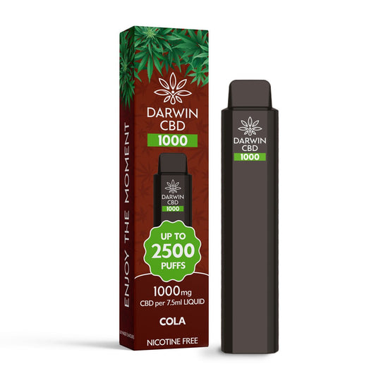 Darwin CBD 1000 - Cola - PJW Vapes | Glasgow Vape Wholesaler