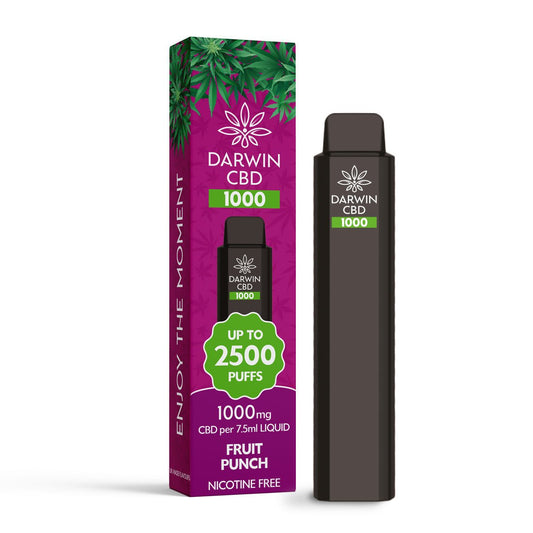 Darwin CBD 1000 - Fruit Punch - PJW Vapes | Glasgow Vape Wholesaler