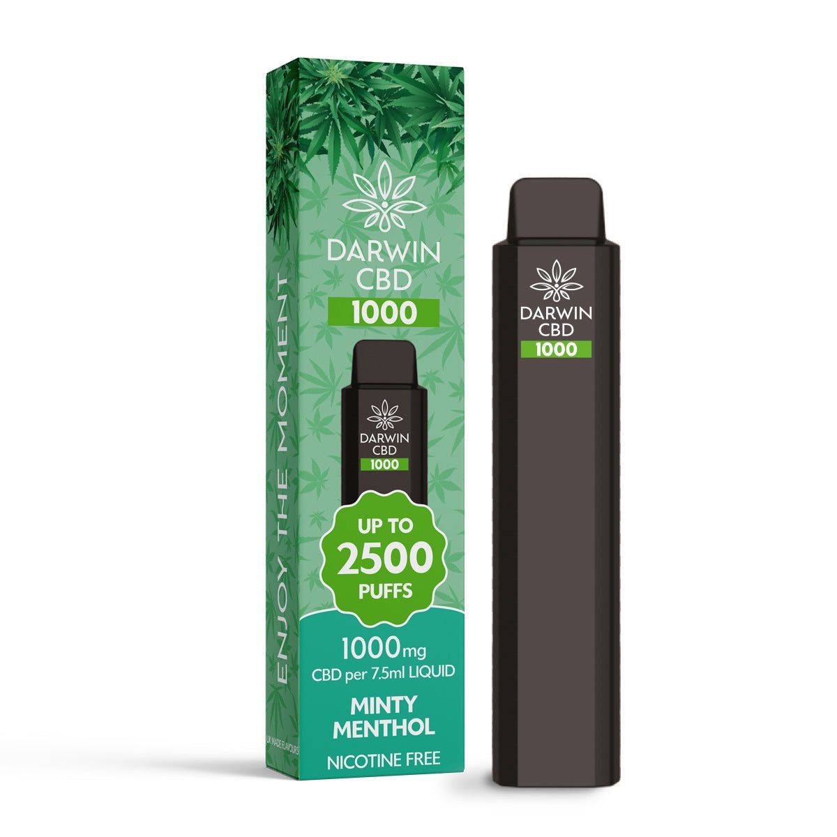 Darwin CBD 1000 - Minty Menthol - PJW Vapes | Glasgow Vape Wholesaler