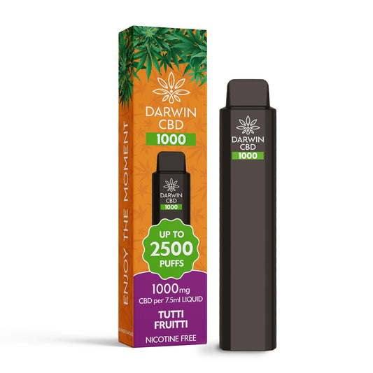 Darwin CBD 1000 - Tutti Fruitti - PJW Vapes | Glasgow Vape Wholesaler
