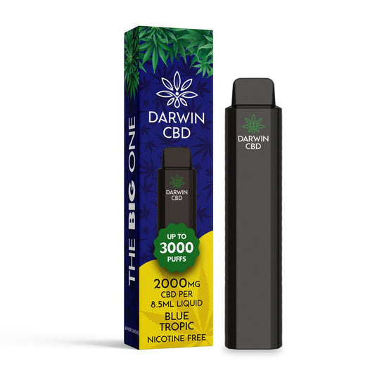 Darwin CBD 2000 - The Big One - Blue Tropic - PJW Vapes | Glasgow Vape Wholesaler