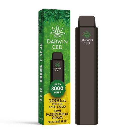 Darwin CBD 2000 - The Big One - Kiwi Passionfruit Guava - PJW Vapes | Glasgow Vape Wholesaler