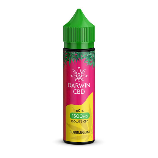 Darwin Isolate CBD 1500MG - 60ML - Bubblegum - PJW Vapes | Glasgow Vape Wholesaler