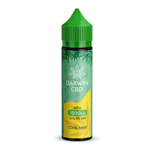 Darwin Isolate CBD 1500MG - 60ML - Cool Mint - PJW Vapes | Glasgow Vape Wholesaler