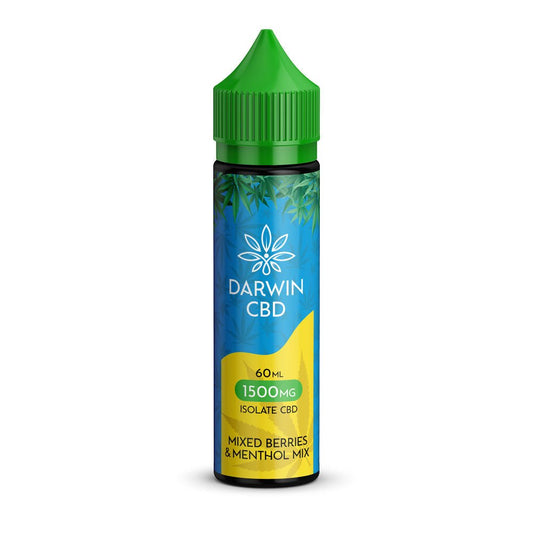 Darwin Isolate CBD 1500MG - 60ML - Mixed Berries Menthol - PJW Vapes | Glasgow Vape Wholesaler
