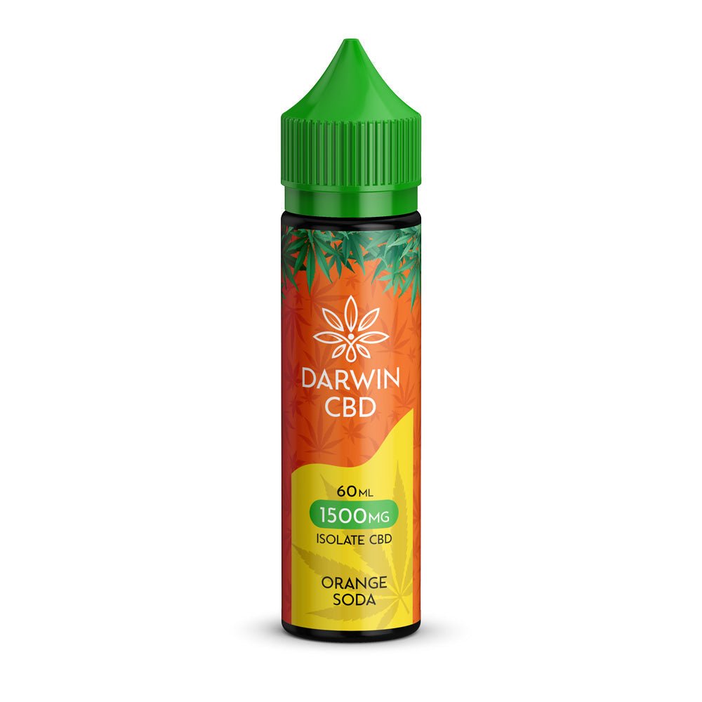 Darwin Isolate CBD 1500MG - 60ML - Orange Soda - PJW Vapes | Glasgow Vape Wholesaler