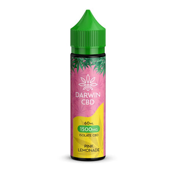Darwin Isolate CBD 1500MG - 60ML - Pink Lemonade - PJW Vapes | Glasgow Vape Wholesaler