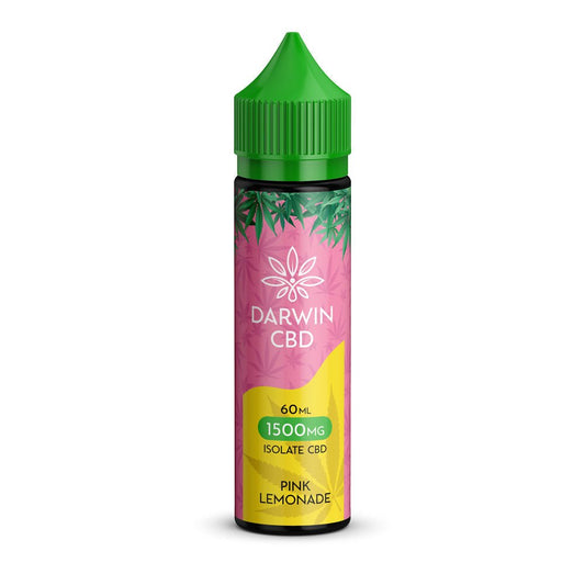 Darwin Isolate CBD 1500MG - 60ML - Pink Lemonade - PJW Vapes | Glasgow Vape Wholesaler