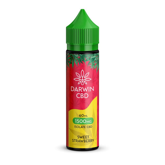 Darwin Isolate CBD 1500MG - 60ML - Sweet Strawberry - PJW Vapes | Glasgow Vape Wholesaler