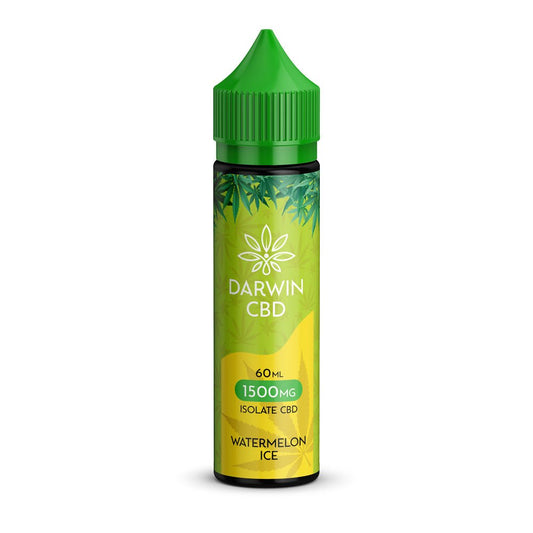 Darwin Isolate CBD 1500MG - 60ML - Watermelon Ice - PJW Vapes | Glasgow Vape Wholesaler