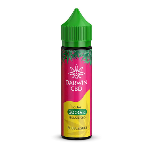Darwin Isolate CBD 3000MG - 60ML - Bubblegum - PJW Vapes | Glasgow Vape Wholesaler