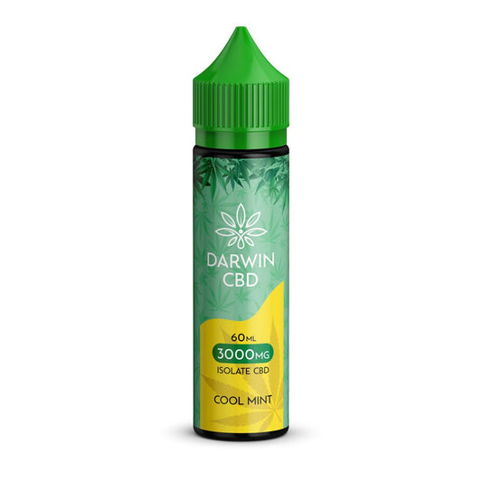 Darwin Isolate CBD 3000MG - 60ML - Cool Mint - PJW Vapes | Glasgow Vape Wholesaler