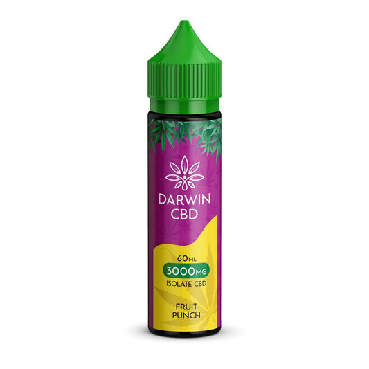 Darwin Isolate CBD 3000MG - 60ML - Fruit Punch - PJW Vapes | Glasgow Vape Wholesaler