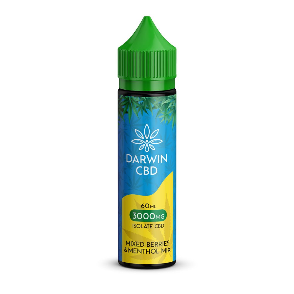 Darwin Isolate CBD 3000MG - 60ML - Mixed Berries Menthol - PJW Vapes | Glasgow Vape Wholesaler
