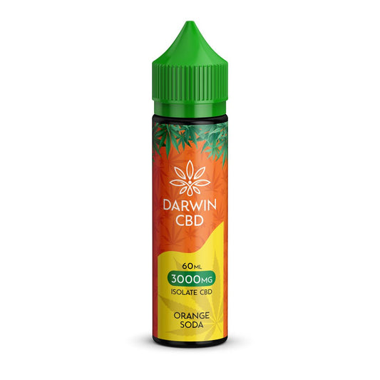 Darwin Isolate CBD 3000MG - 60ML - Orange Soda - PJW Vapes | Glasgow Vape Wholesaler