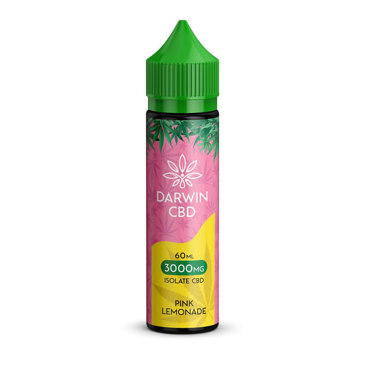 Darwin Isolate CBD 3000MG - 60ML - Pink Lemonade - PJW Vapes | Glasgow Vape Wholesaler