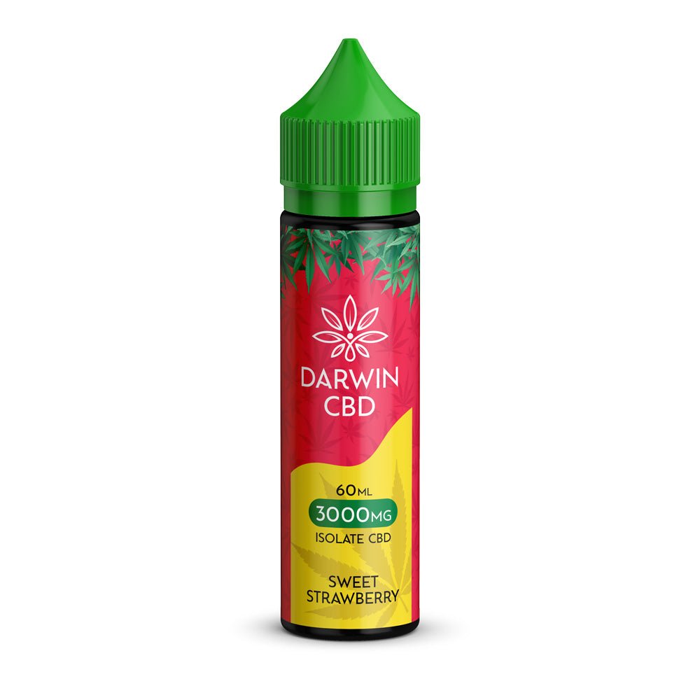 Darwin Isolate CBD 3000MG - 60ML - Sweet Strawberry - PJW Vapes | Glasgow Vape Wholesaler
