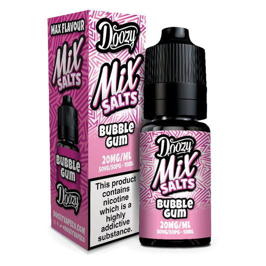 Doozy Mix Salts - 10ml - Bubblegum - PJW Vapes | Glasgow Vape Wholesaler