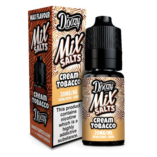 Doozy Mix Salts - 10ml - Cream Tobacco - PJW Vapes | Glasgow Vape Wholesaler