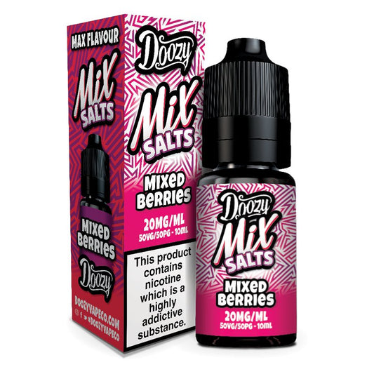 Doozy Mix Salts - 10ml - Mixed Berries - PJW Vapes | Glasgow Vape Wholesaler