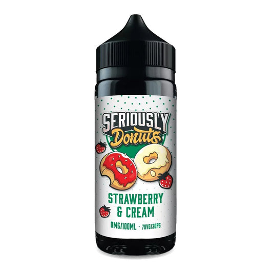 Doozy Seriously Donuts - 100ml - Strawberry n Cream - PJW Vapes | Glasgow Vape Wholesaler