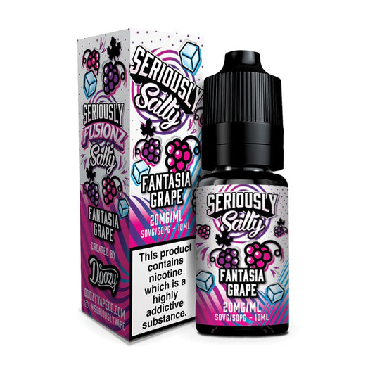 Doozy Seriously Salty Fusionz - 10ML - Fantasi Grape - PJW Vapes | Glasgow Vape Wholesaler