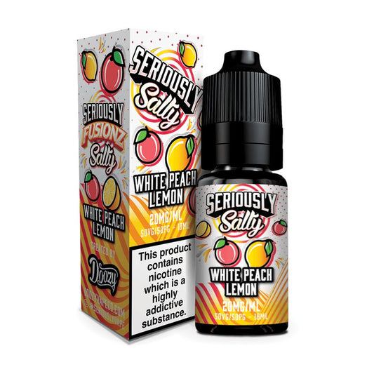 Doozy Seriously Salty Fusionz - 10ML - White Peach Lemon - PJW Vapes | Glasgow Vape Wholesaler