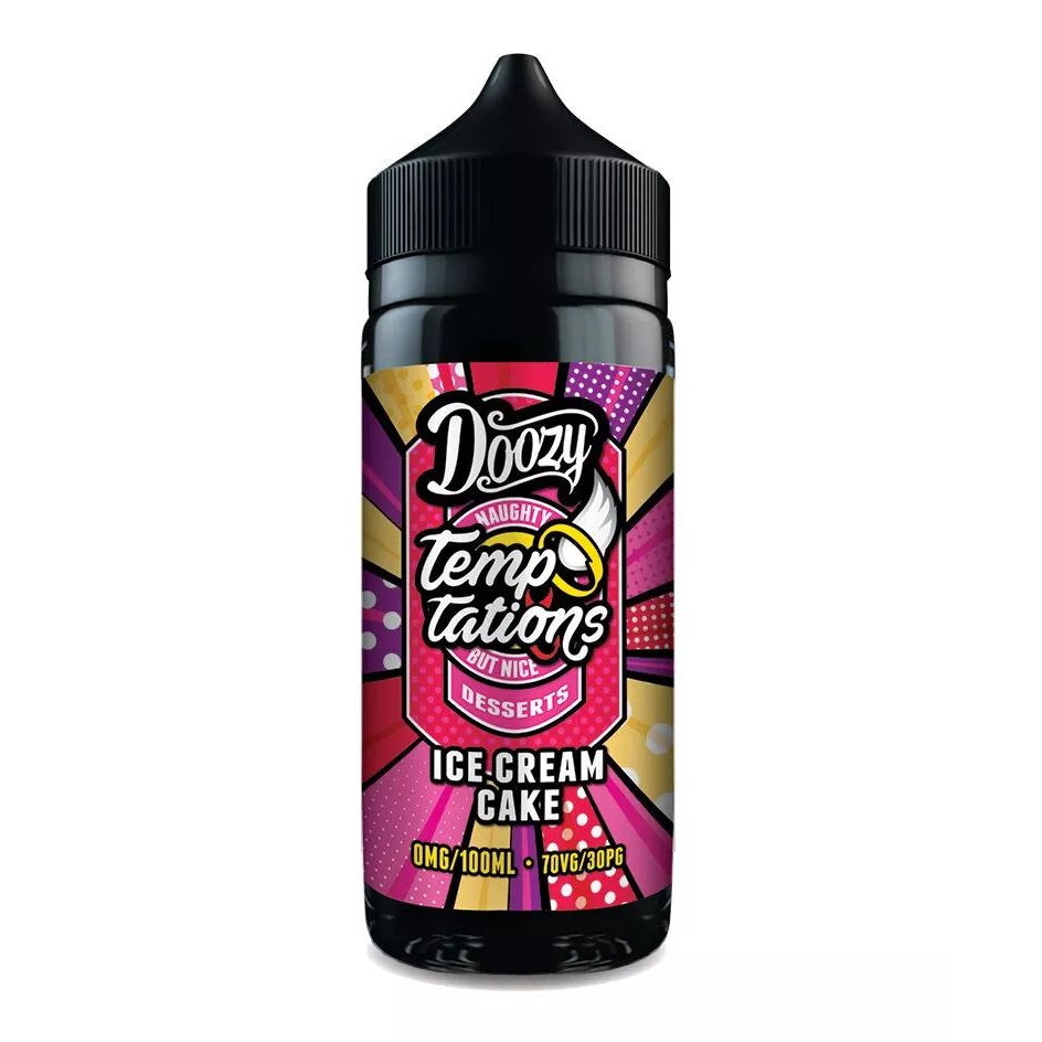 Doozy Temptations - 100ml - Ice Cream Cake - PJW Vapes | Glasgow Vape Wholesaler