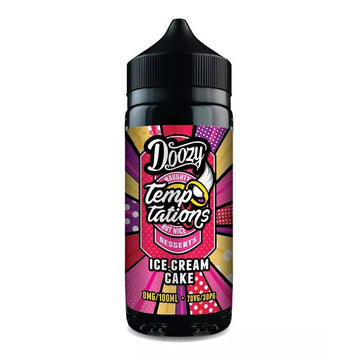 Doozy Temptations - 100ml - Ice Cream Cake - PJW Vapes | Glasgow Vape Wholesaler