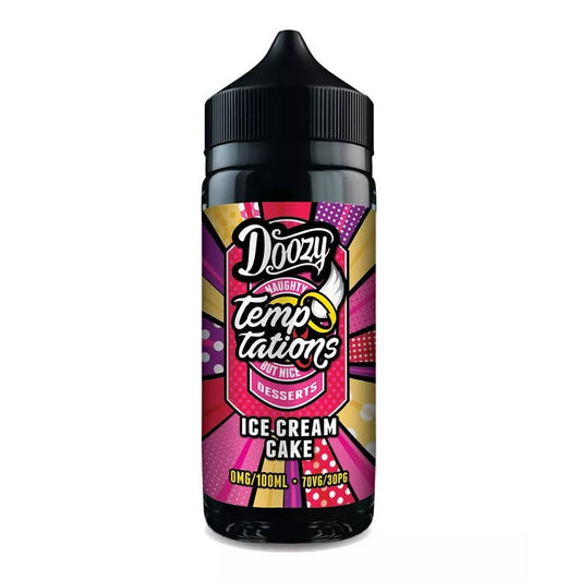 Doozy Temptations - 100ml - Ice Cream Cake - PJW Vapes | Glasgow Vape Wholesaler