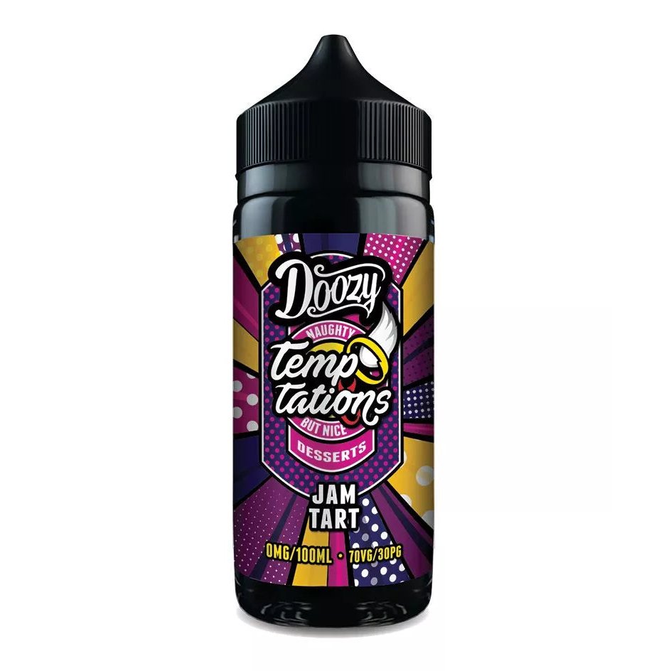 Doozy Temptations - 100ml - Jam Tart - PJW Vapes | Glasgow Vape Wholesaler