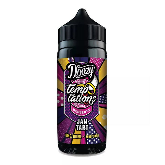 Doozy Temptations - 100ml - Jam Tart - PJW Vapes | Glasgow Vape Wholesaler