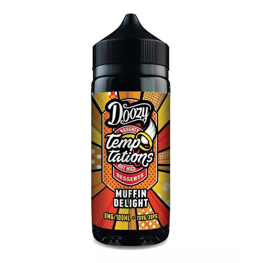 Doozy Temptations - 100ml - Muffin Delight - PJW Vapes | Glasgow Vape Wholesaler