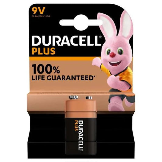 Duracell - 9v Battery - Plus - 1 Pack - PJW Vapes | Glasgow Vape Wholesaler