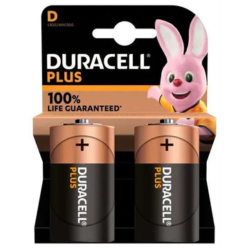 Duracell - D Battery - Plus - 2 Pack - PJW Vapes | Glasgow Vape Wholesaler