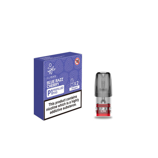 Elf Bar P1 Prefilled Pod - Blue Razz Cherry - PJW Vapes | Glasgow Vape Wholesaler