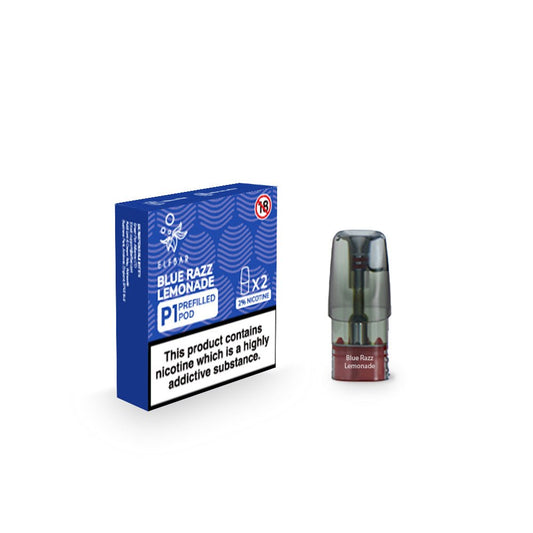 Elf Bar P1 Prefilled Pod - Blue Razz Lemonade - PJW Vapes | Glasgow Vape Wholesaler