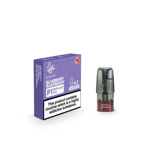 Elf Bar P1 Prefilled Pod - Blueberry Raspberry - PJW Vapes | Glasgow Vape Wholesaler