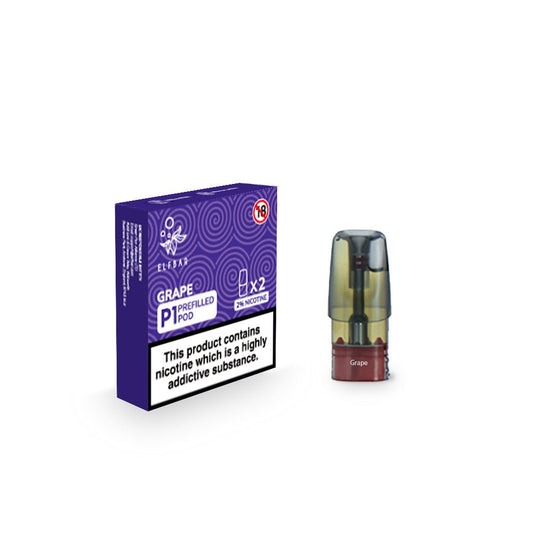 Elf Bar P1 Prefilled Pod - Grape - PJW Vapes | Glasgow Vape Wholesaler