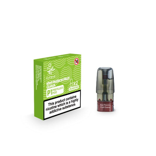 Elf Bar P1 Prefilled Pod - Kiwi Passion Fruit Guava - PJW Vapes | Glasgow Vape Wholesaler