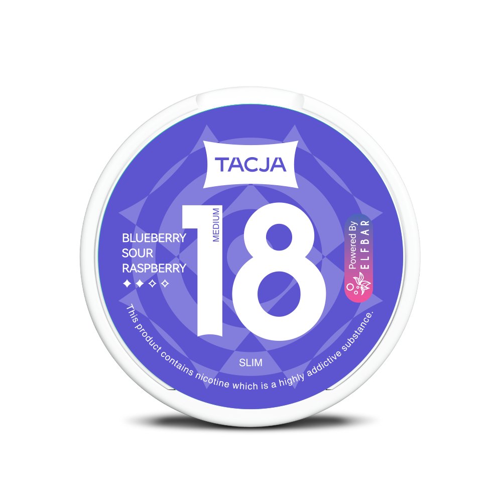 Elfbar Tacja Pouches - Blueberry Sour Raspberry - PJW Vapes | Glasgow Vape Wholesaler