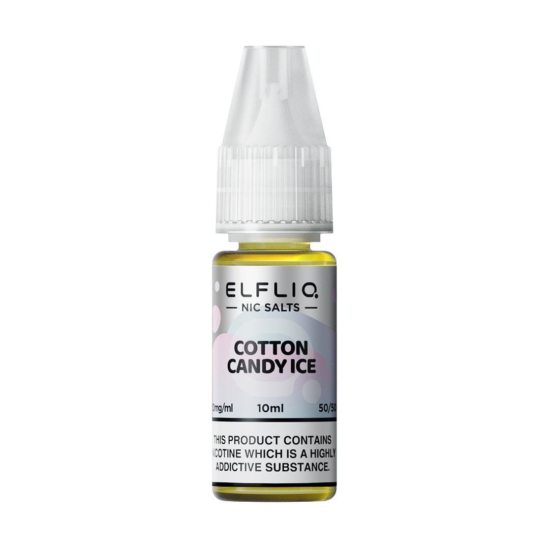 ELFLIQ Nic Salt - 10ml - Cotton Candy Ice - PJW Vapes | Glasgow Vape Wholesaler