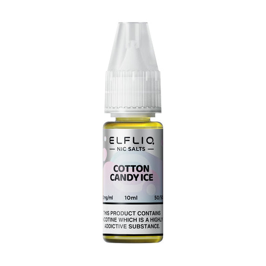 ELFLIQ Nic Salt - 10ml - Cotton Candy Ice - PJW Vapes | Glasgow Vape Wholesaler