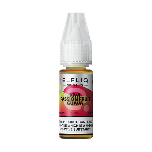 ELFLIQ Nic Salt - 10ml - Kiwi Passion Fruit Guava - PJW Vapes | Glasgow Vape Wholesaler