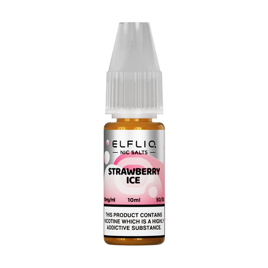 ELFLIQ Nic Salt - 10ml - Strawberry Ice - PJW Vapes | Glasgow Vape Wholesaler