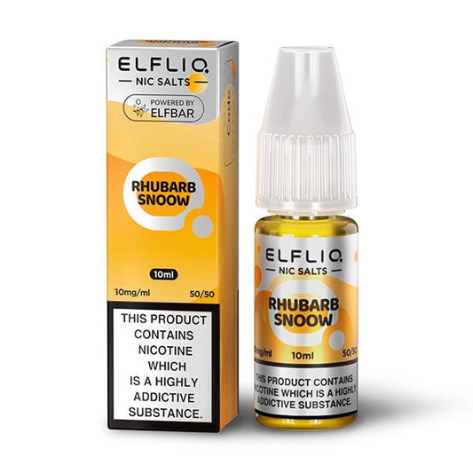 Elfliq Nic Salt - Rhubarb Snoow - 10ML - PJW Vapes | Glasgow Vape Wholesaler