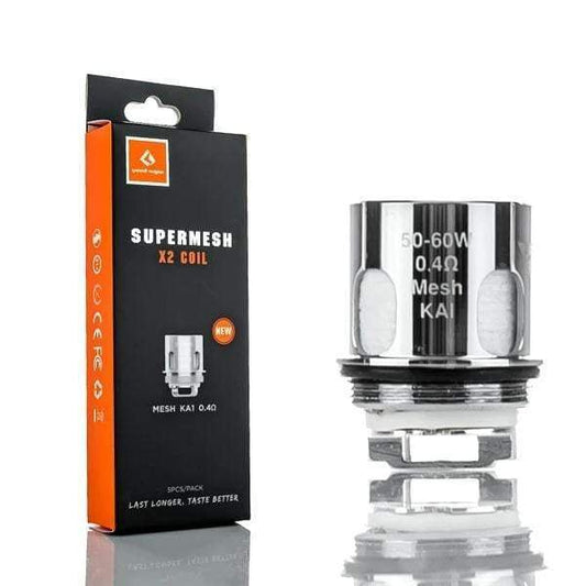 Geek Vape - Supermesh Coils - Mesh X2 - 0.4 ohm - PJW Vapes | Glasgow Vape Wholesaler
